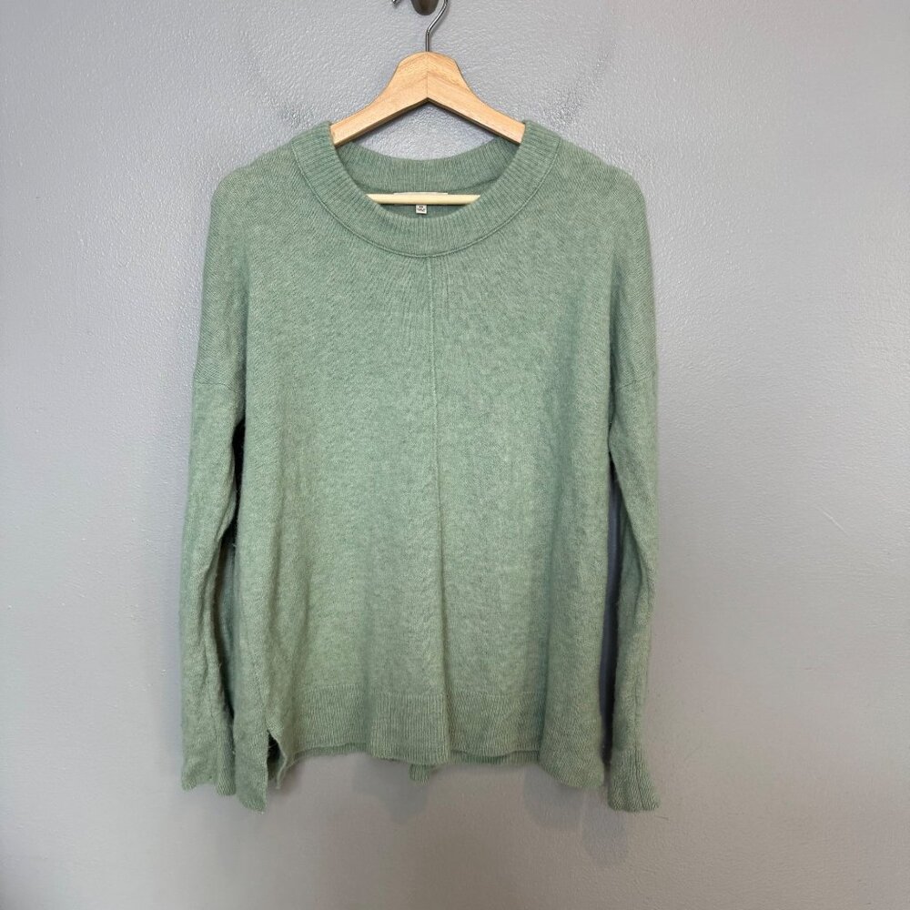 MADEWELL smithe sweater in coziest yarn in green size XS